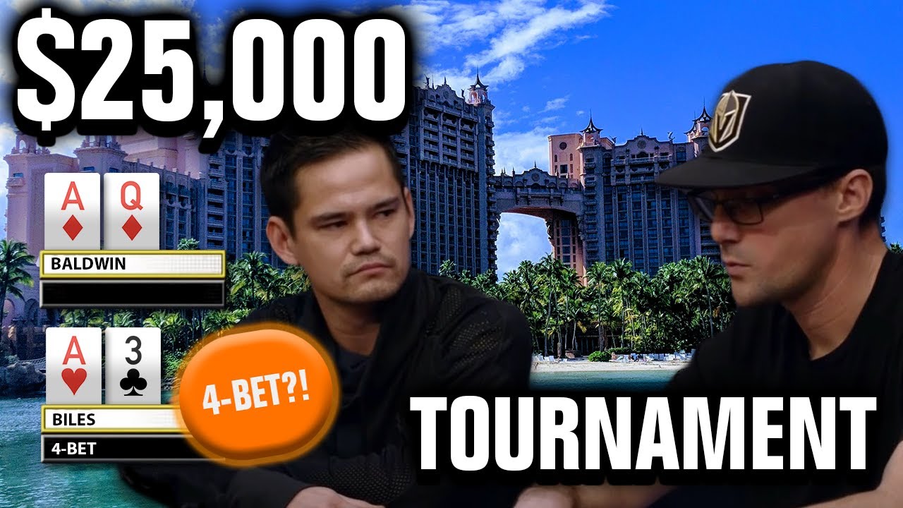 TV TABLE in a POKERSTARS $25,000 TOURNAMENT in THE BAHAMAS | Poker Vlog