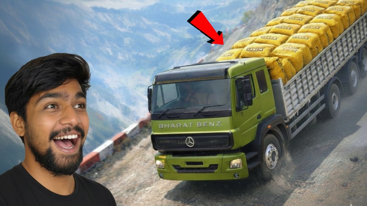 40 Ton Cement Load Vs BHARAT BENZ Truck Challenge 😱