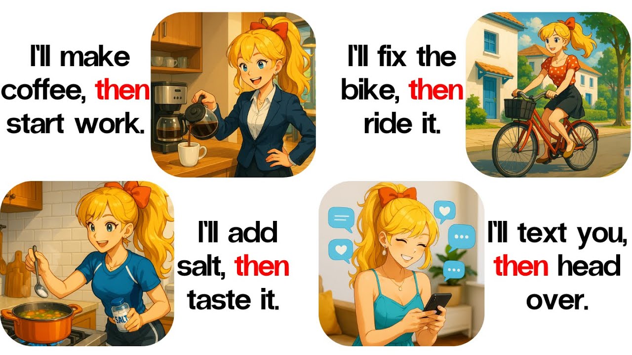 Speak English Fluently Using “Then” | Daily Speaking Practice for Beginners⚡📘