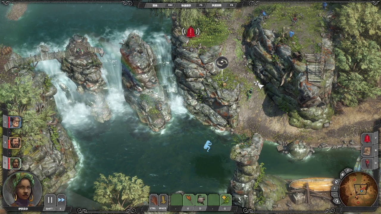 Desperados III Baron's Challenge Bear Trap Triplets speedrun @01:26 (obsolete)