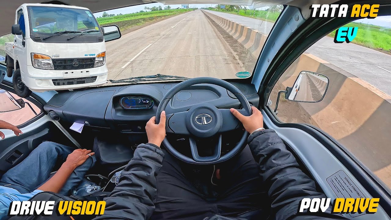 TATA ACE EV 2025 : POV DRIVE | The Best Electric Pickup Truck Drive |#tata #ace #ev #povdrive #asmr 