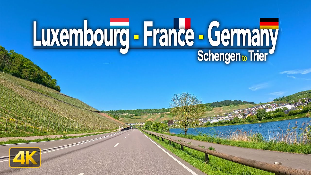 3 European Countries in 1 Road Trip • Driving from Schengen to Trier along the Moselle River