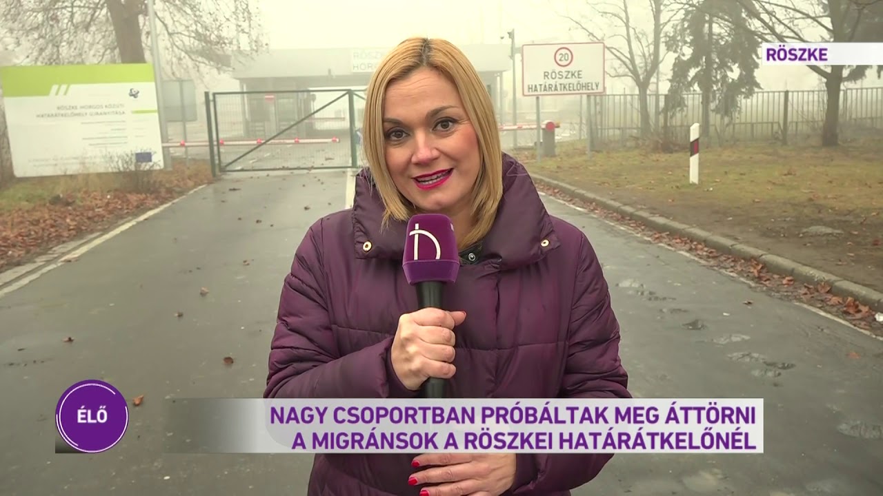 Nagy csoportban próbáltak meg átszökni migránsok a röszkei határátkelőnél