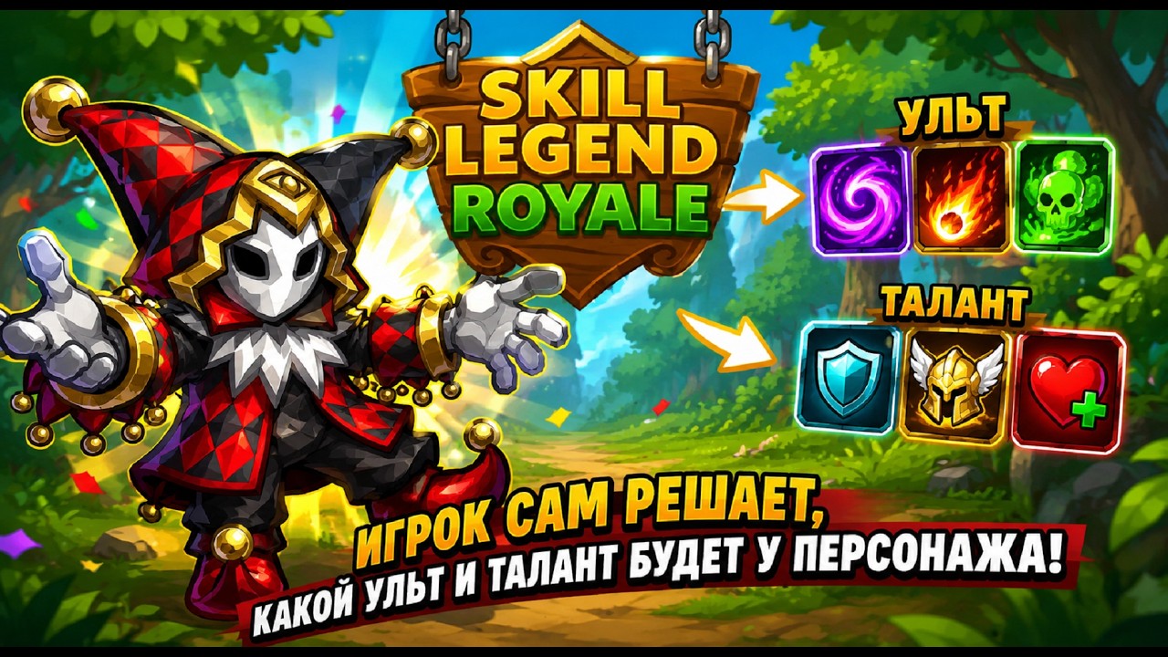 Собери героя САМ &mdash; Джокер &mdash; Skill Legends Royale