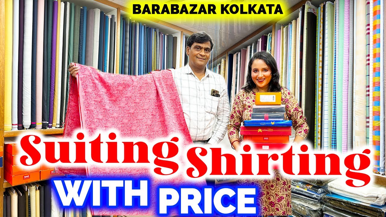 All Branded Suiting Shirting Wholesale Market Kolkata | Raymond Arvind Siyaram Fabric Shop Barabazar