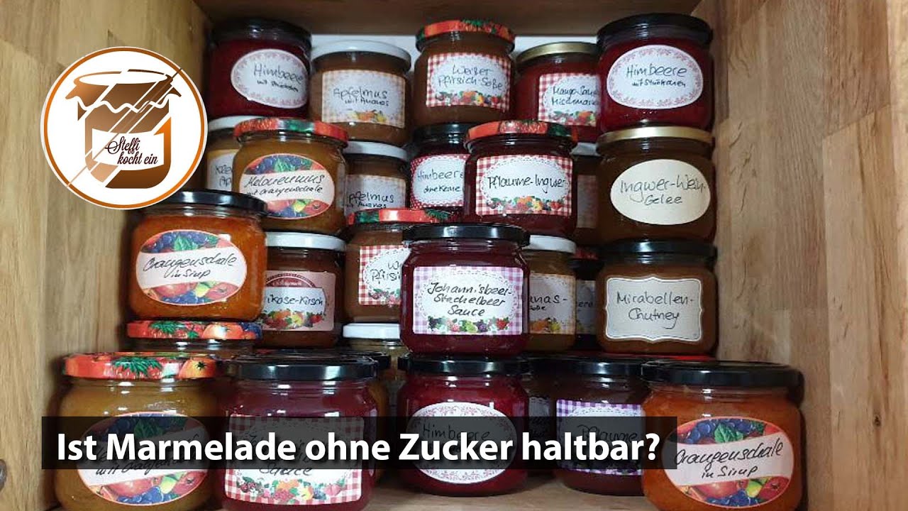 Marmelade ohne Zucker - geht das? Ist das haltbar?