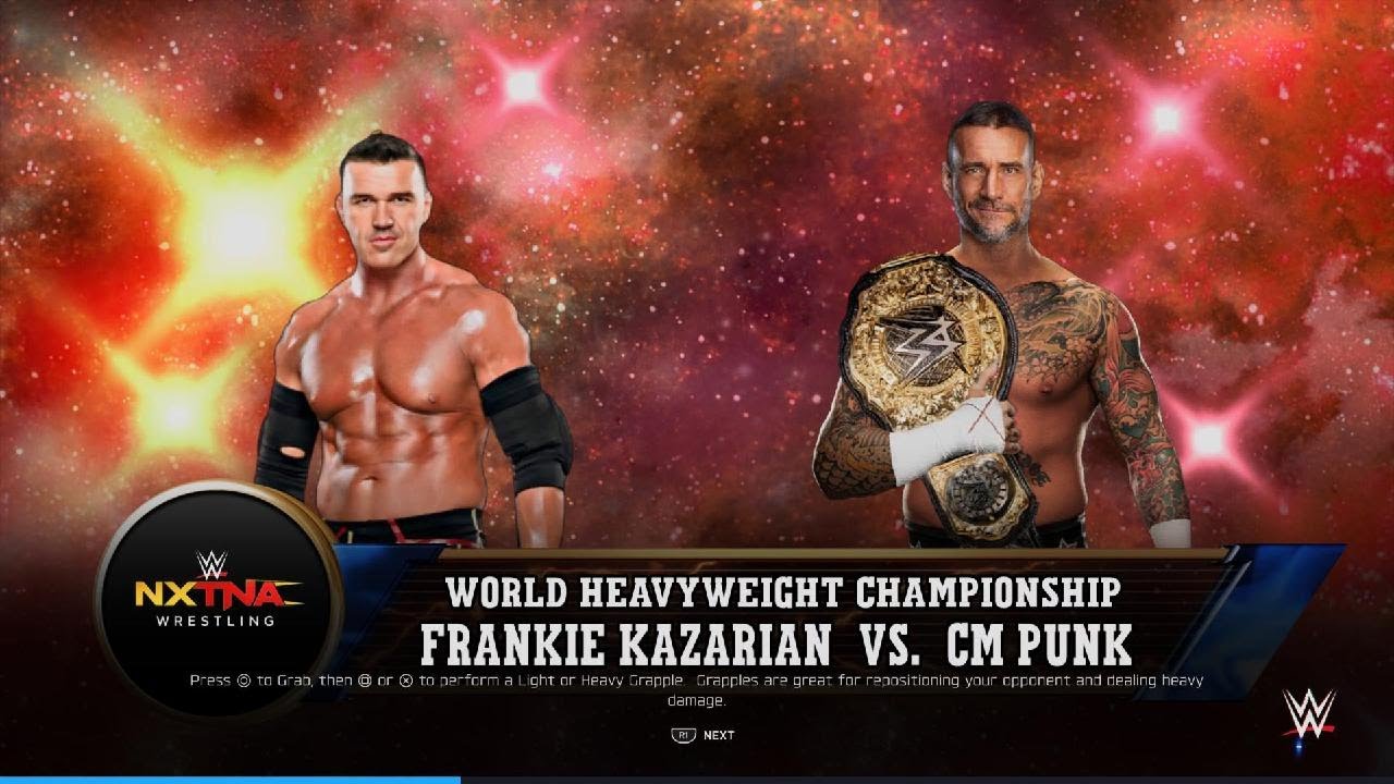 Frankie Kazarian Vs CM Punk for his WWE world heavyweight championship