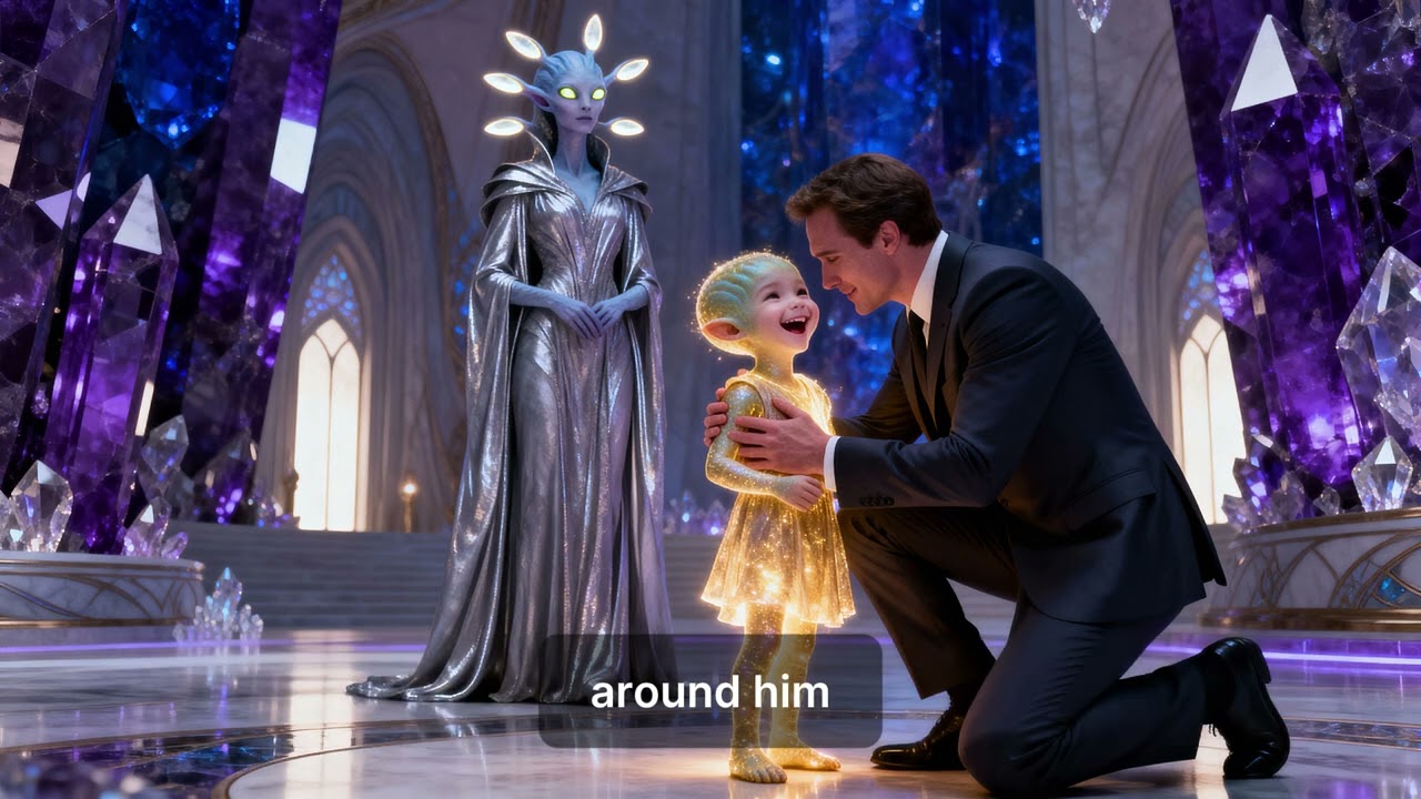 The Entire Palace Went Silent When the Alien Queen's Daughter Ran Over and Hugged Me | A Short Sci