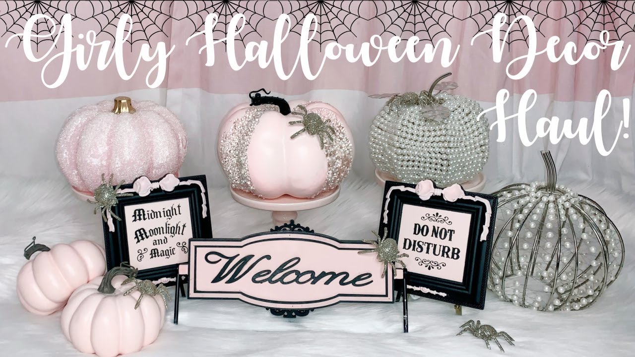 Pink Halloween Decor Haul! ♡ HomeGoods, TJ Maxx, Michaels, Hobby Lobby, Marshalls & Ross ♡