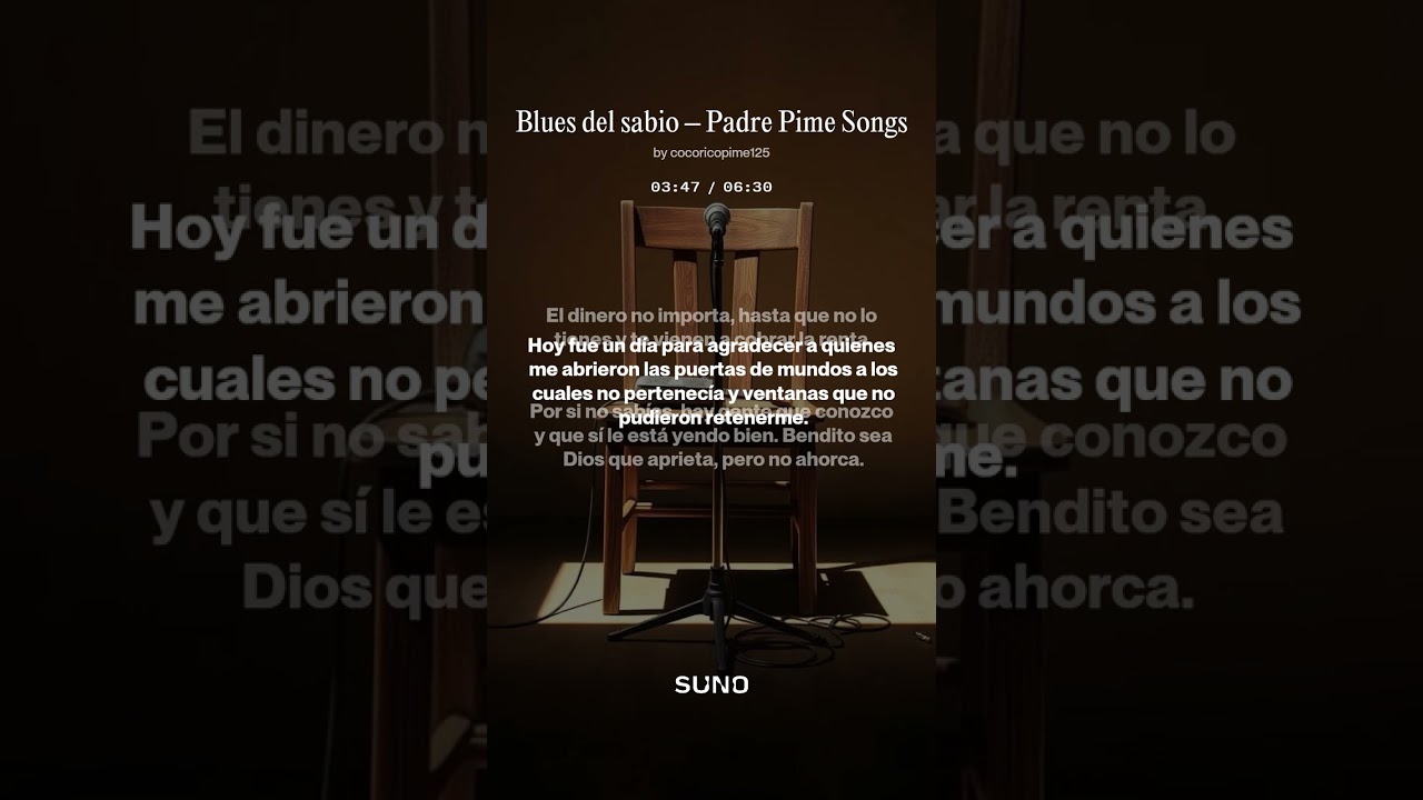 Blues del sabio – Padre Pime Songs