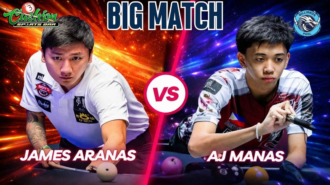 🔴BILLIARDS | AJ MANAS VS JAMES ARANAS | RACE 18