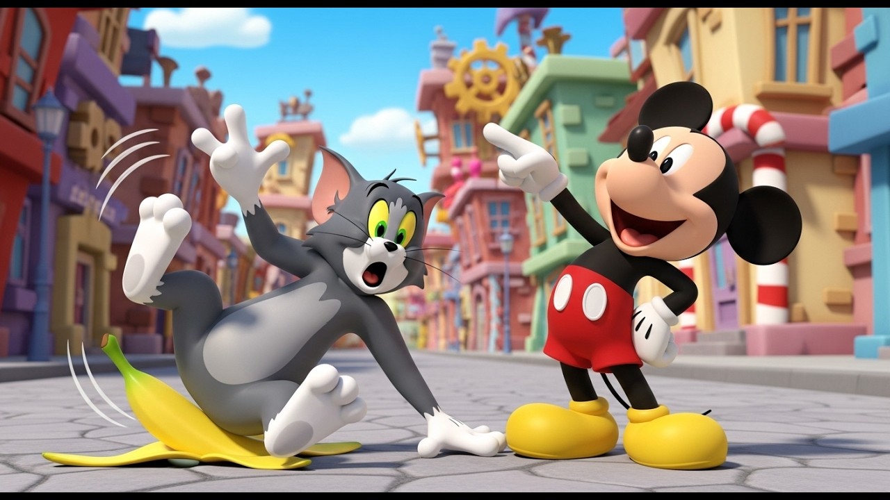 Funniest Moments with Mickey Mouse & Tom! 😂  Mickey Mouse fanny video