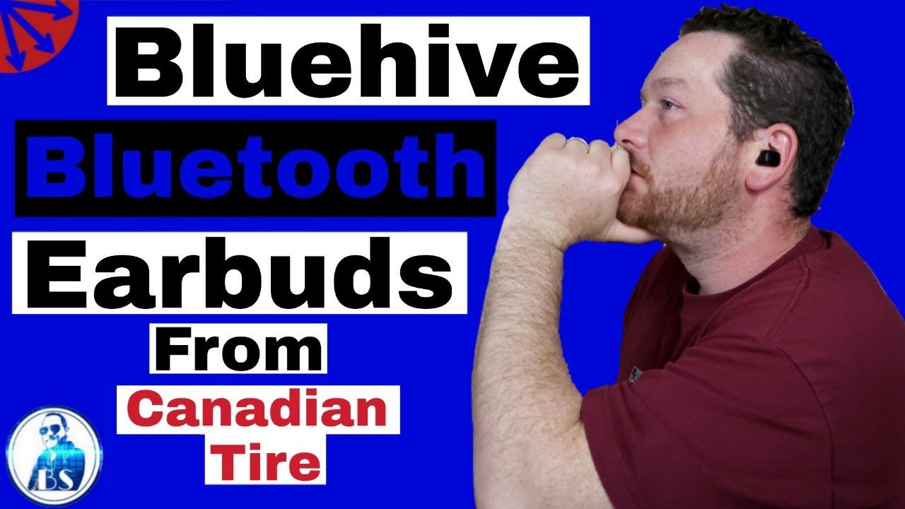 Bluehive true wireless earbuds and  Bluehive wireless  charger from Canadian Tire