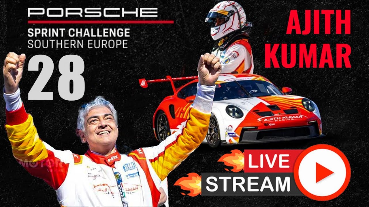 Ajith Kumar’s Racing Action | Estoril Circuit | Porsche Sprint Challenge 2025