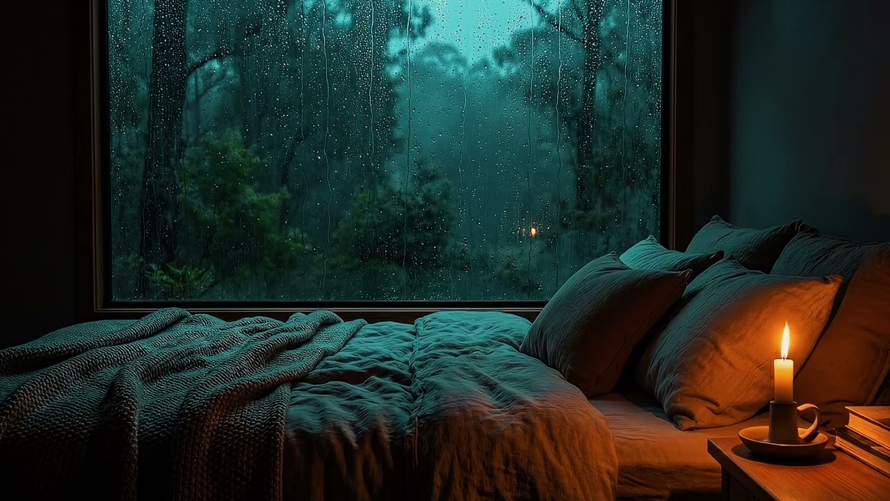 Sleep Instantly with Soft Rain Sounds 🌧️ No Thunder, Pure Relaxation