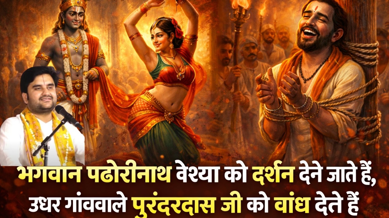 श्रीमद् भागवत कथा में पंढरीनाथ भक्त पुरंदरदास जी का प्रसंग Indreshji  upadhyay Maharaj #indreshji