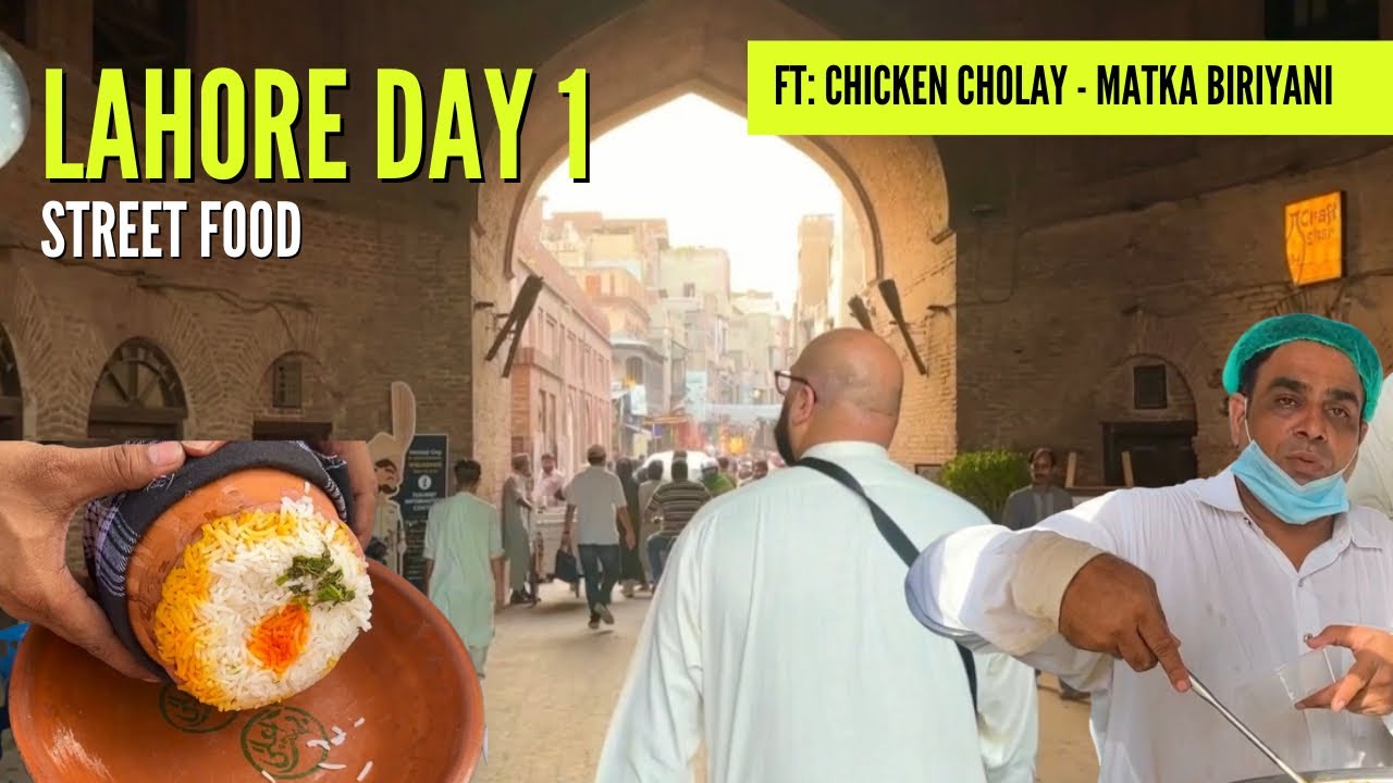 LAHORE STREET FOOD - JEELA FOOD POINT - MATKA BIRIYANI - SAMOSA CHAAT - DAY 1
