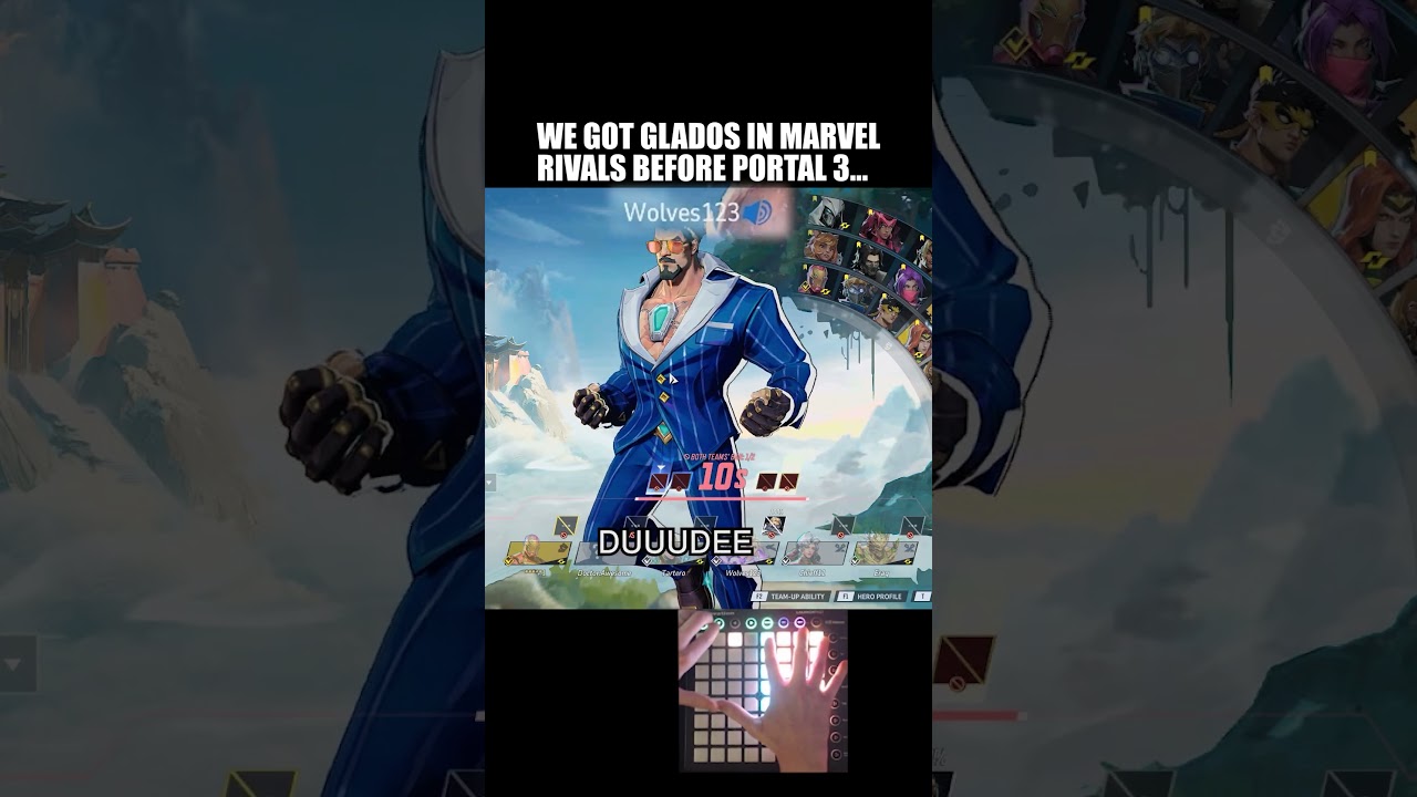 GLaDOS против STONER Teammate в Marvel Rivals 💀 #soundboard #marvelrivals #gaming #portal