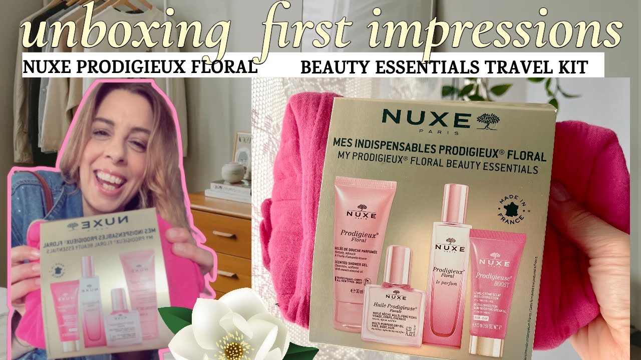 NUXE SET My Prodigieux Floral Essentials Huile Prodigieuse Florale Perfume Review & Unboxing