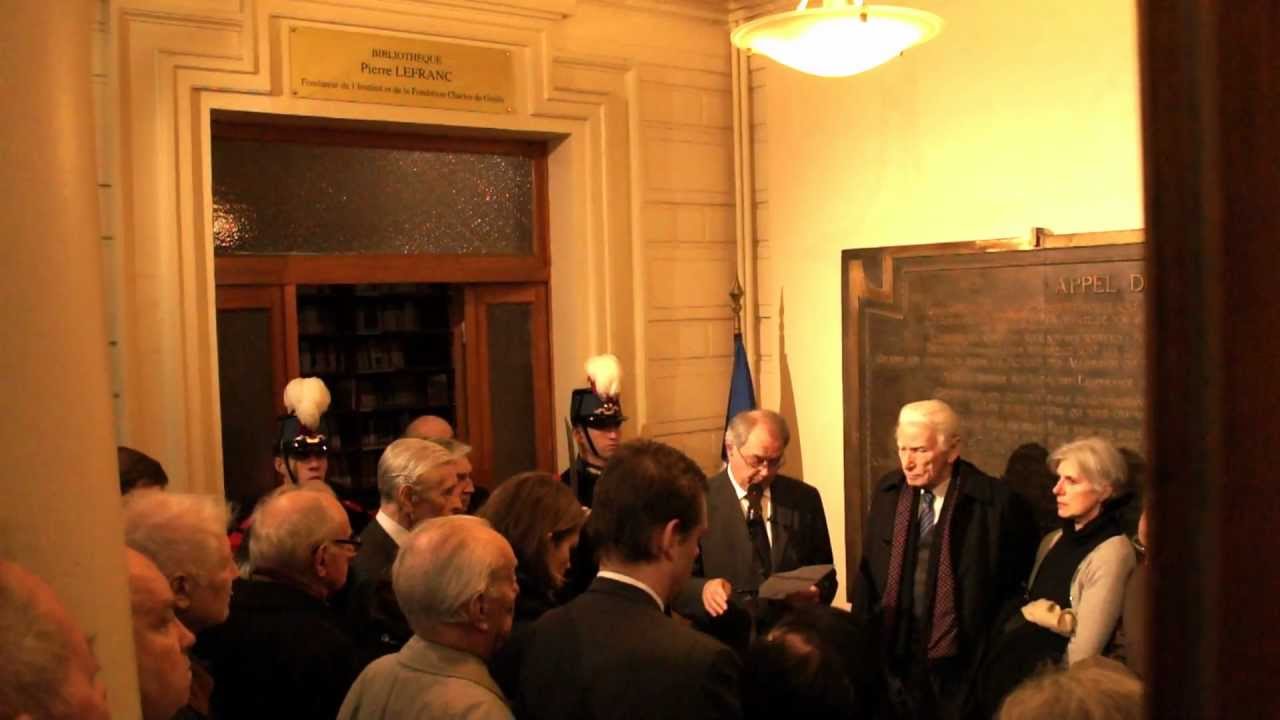 Hommage &agrave; Pierre Lefranc, 12 janvier 2012