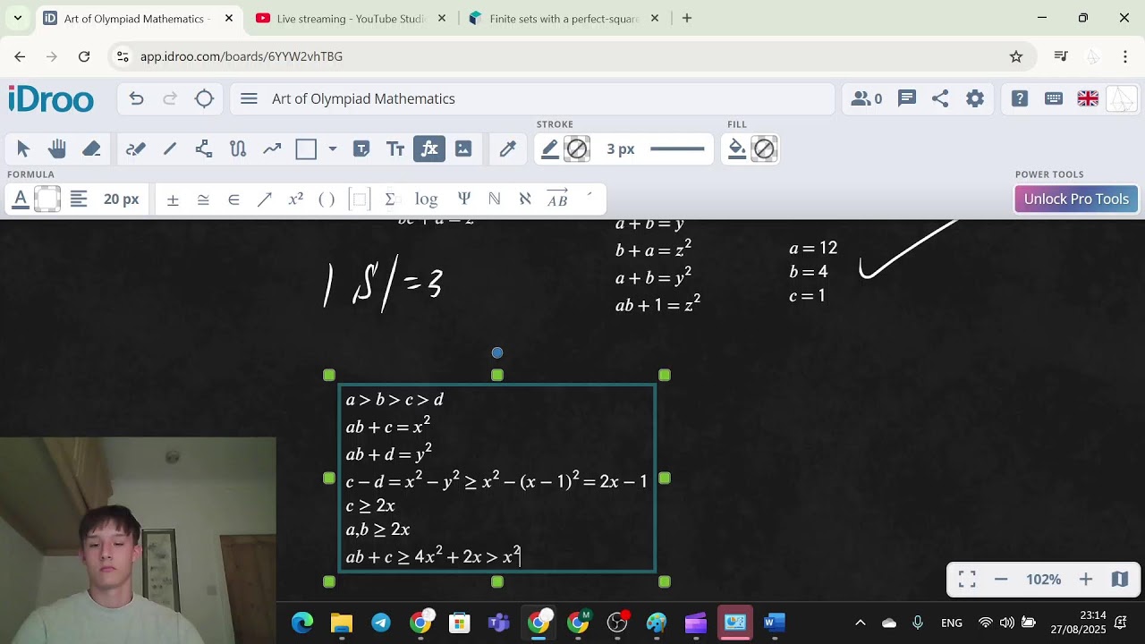 Middle European Mathematical Olympiad 2025 livestream solving.