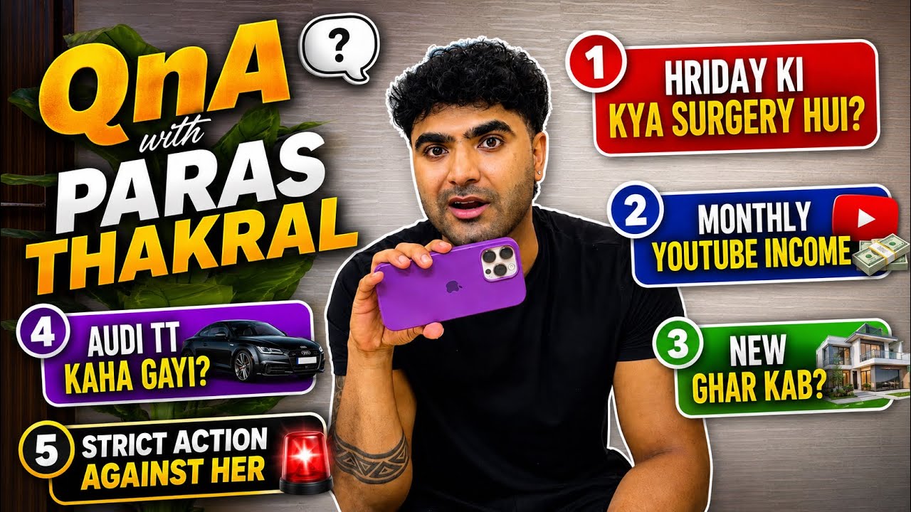 Strict action against her🚨Monthly youtube income?Hriday ki kya surgery hui? Meri audi kaha gayi QnA