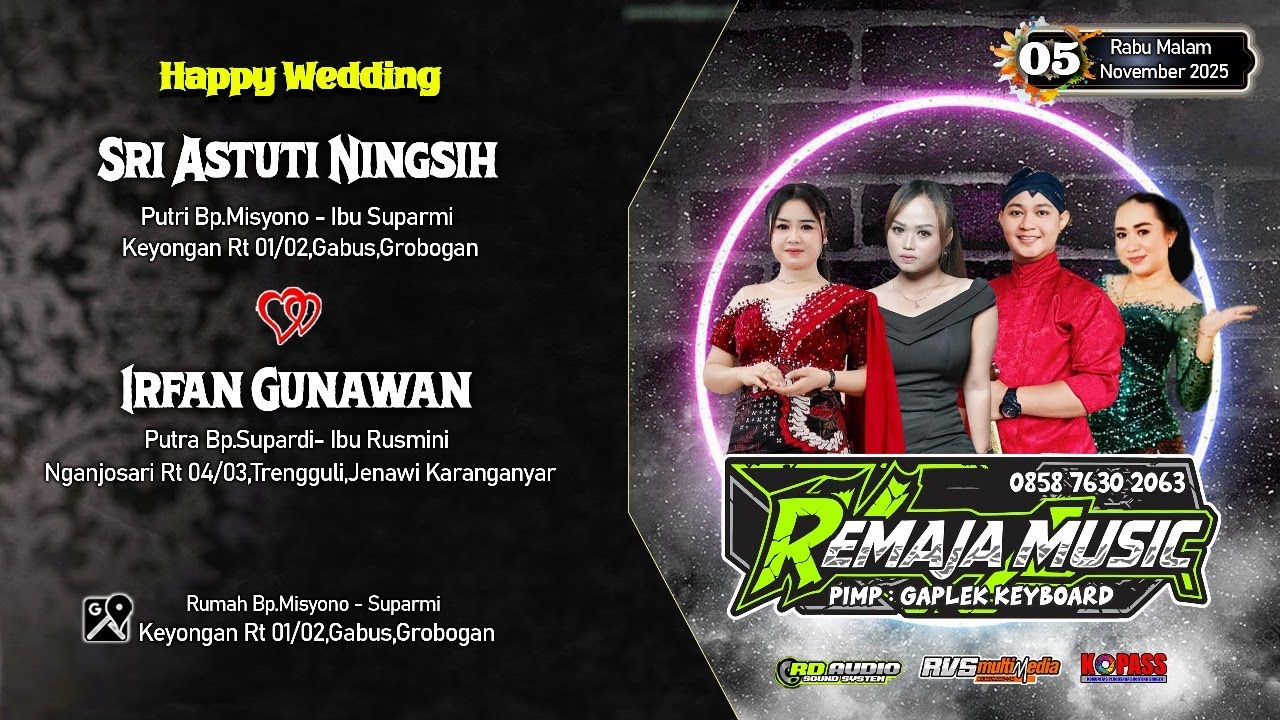 🔴 LIVE Campursari REMAJA MUSIC || RD Jilid 1 Audio || Wedding Sri Astuti  ❤  Irfan || RVS MULTIMEDIA