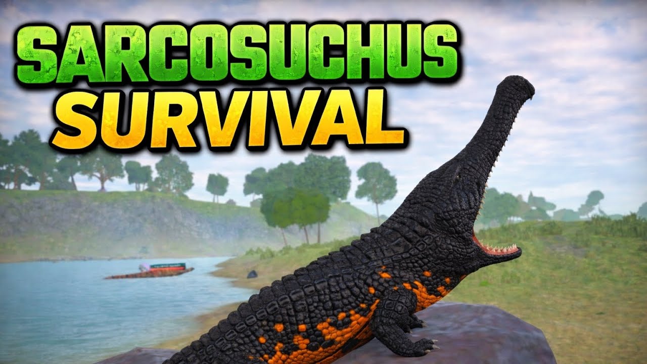 Sarcosuchus survival in the cursed isle 