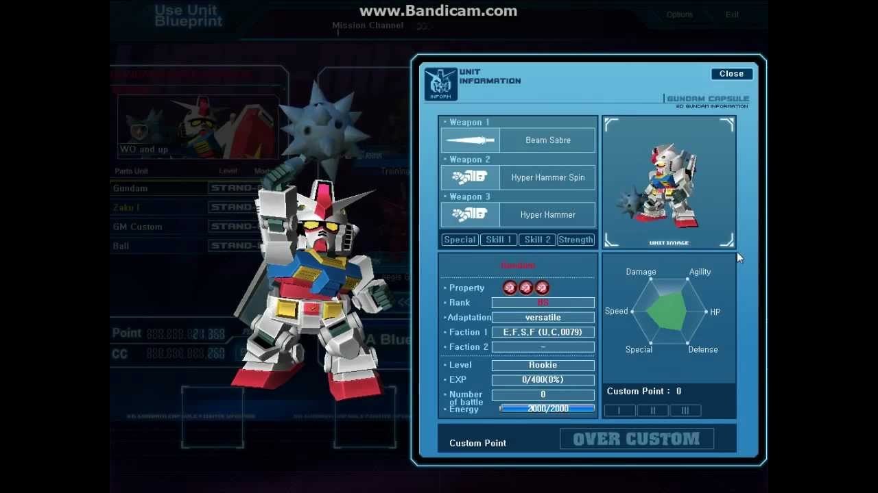 SDGO SEA Plan Mix: Gundam (Hyper Hammer) (BS Rank)