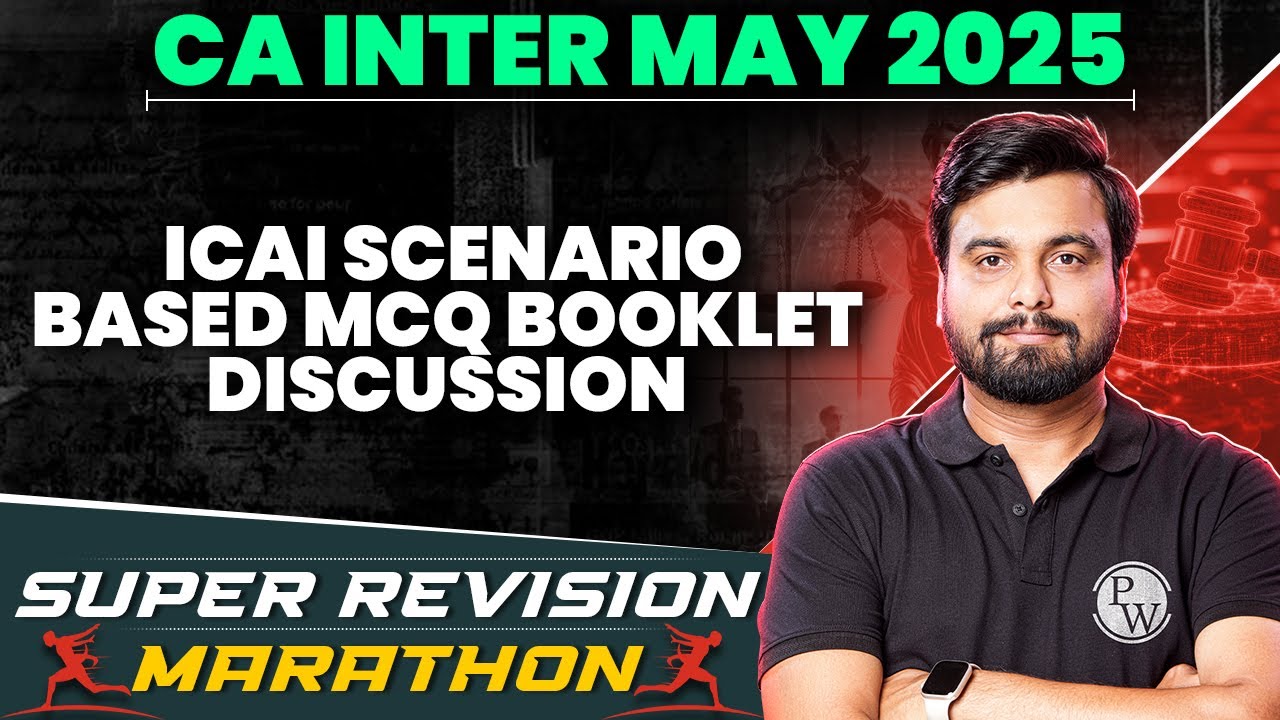 CA Inter Corporate and Other Laws: ICAI Scenariobased MCQ Booklet Discussion | Marathon