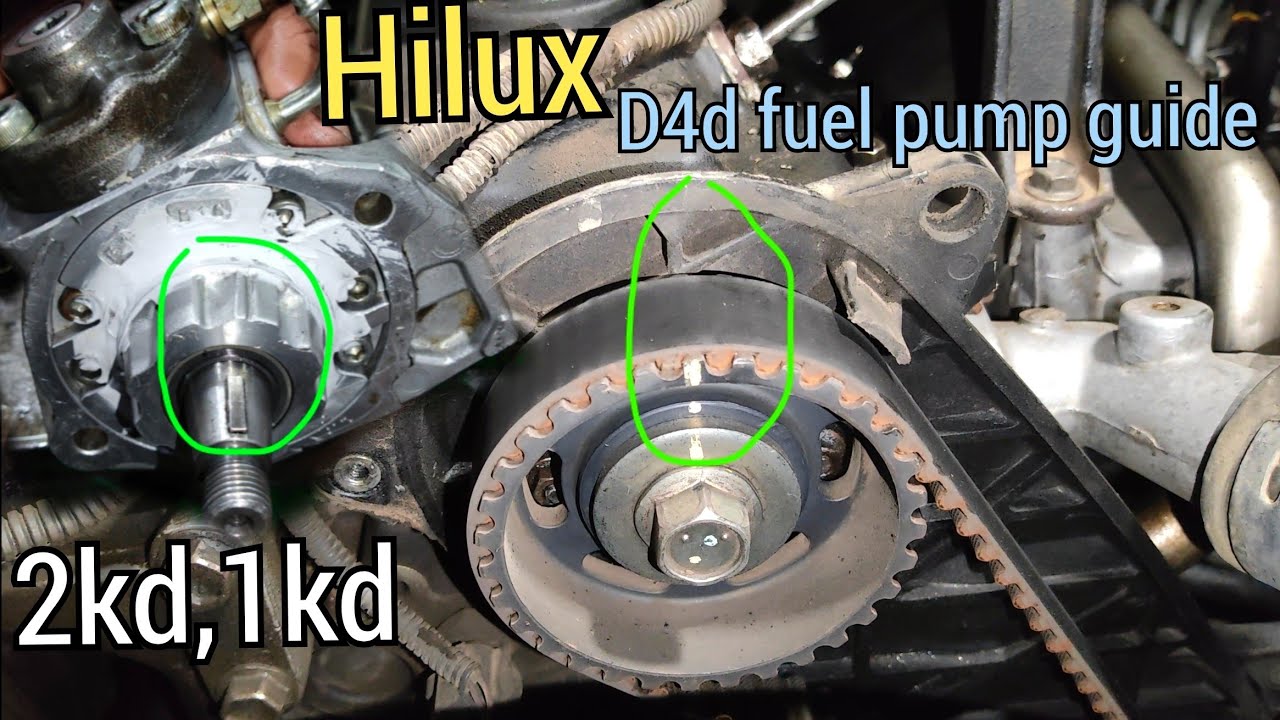 Toyota Hilux d4d engine starting problem solution ' 2kd 1kd 1gd 2gd engine diesel pump fitting
