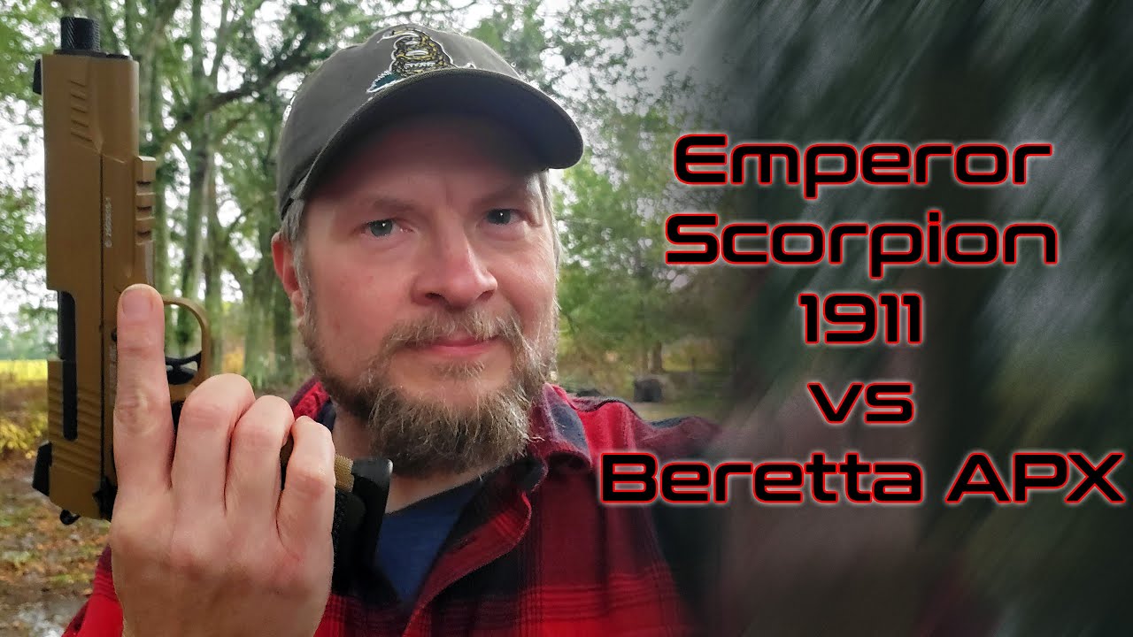 Sig Sauer Emperor Scorpion 1911 против Beretta APX (версии CO2 BB)