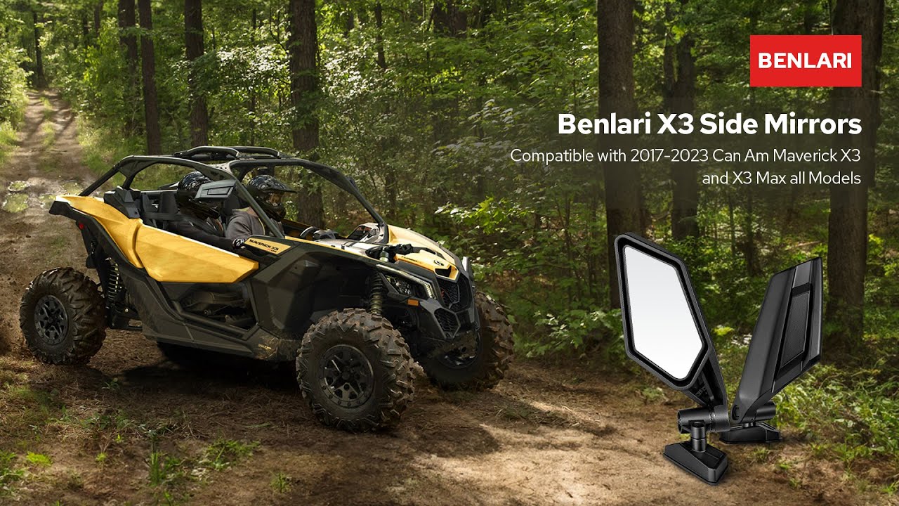 Maverick X3 Rear Side Mirror Installation | Benlari