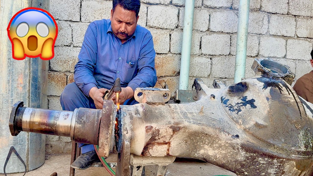 Truck Axle in an Extremely Dangerous Condition Shocking Complete Repair Process