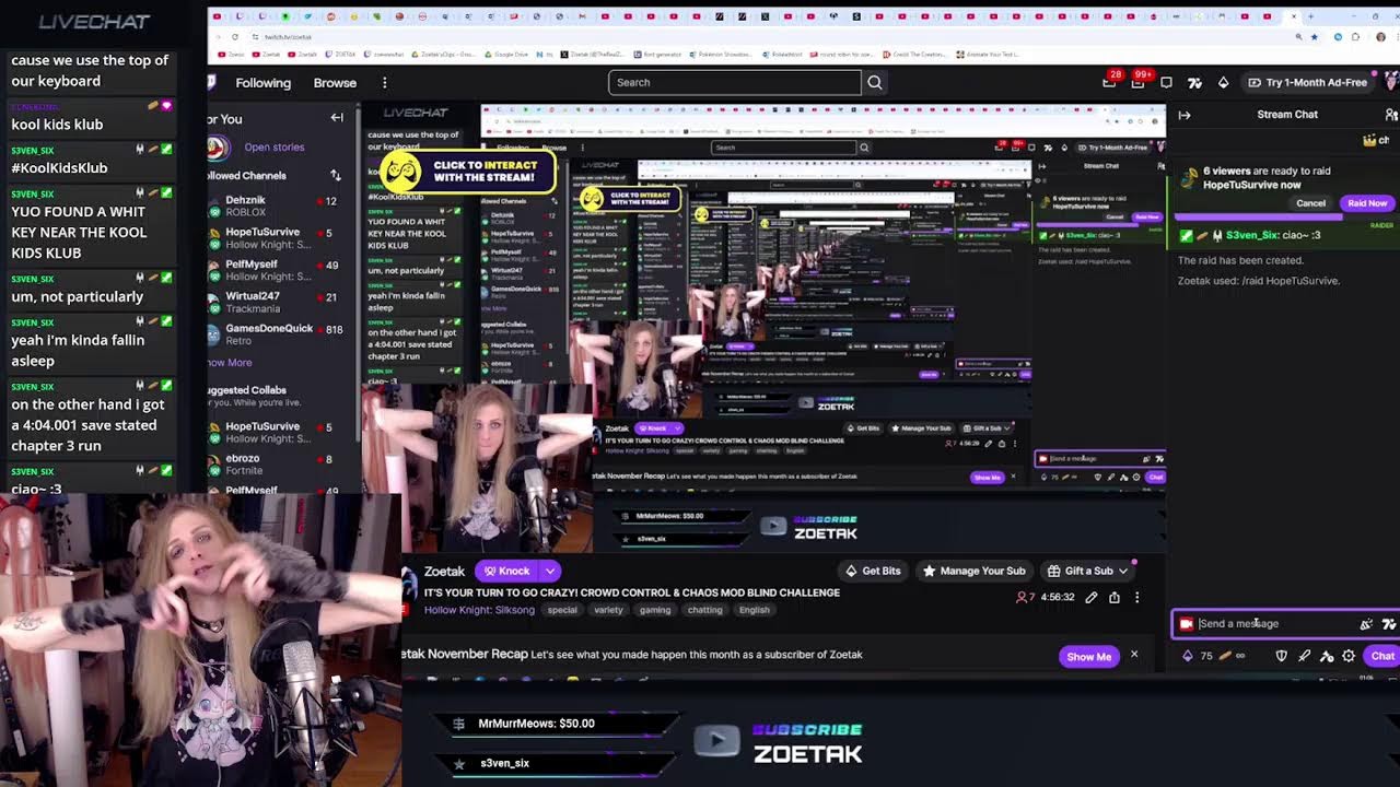 IT'S YOUR TURN TO GO CRAZY! CROWD CONTROL & CHAOS MOD BLIND CHALLENGE