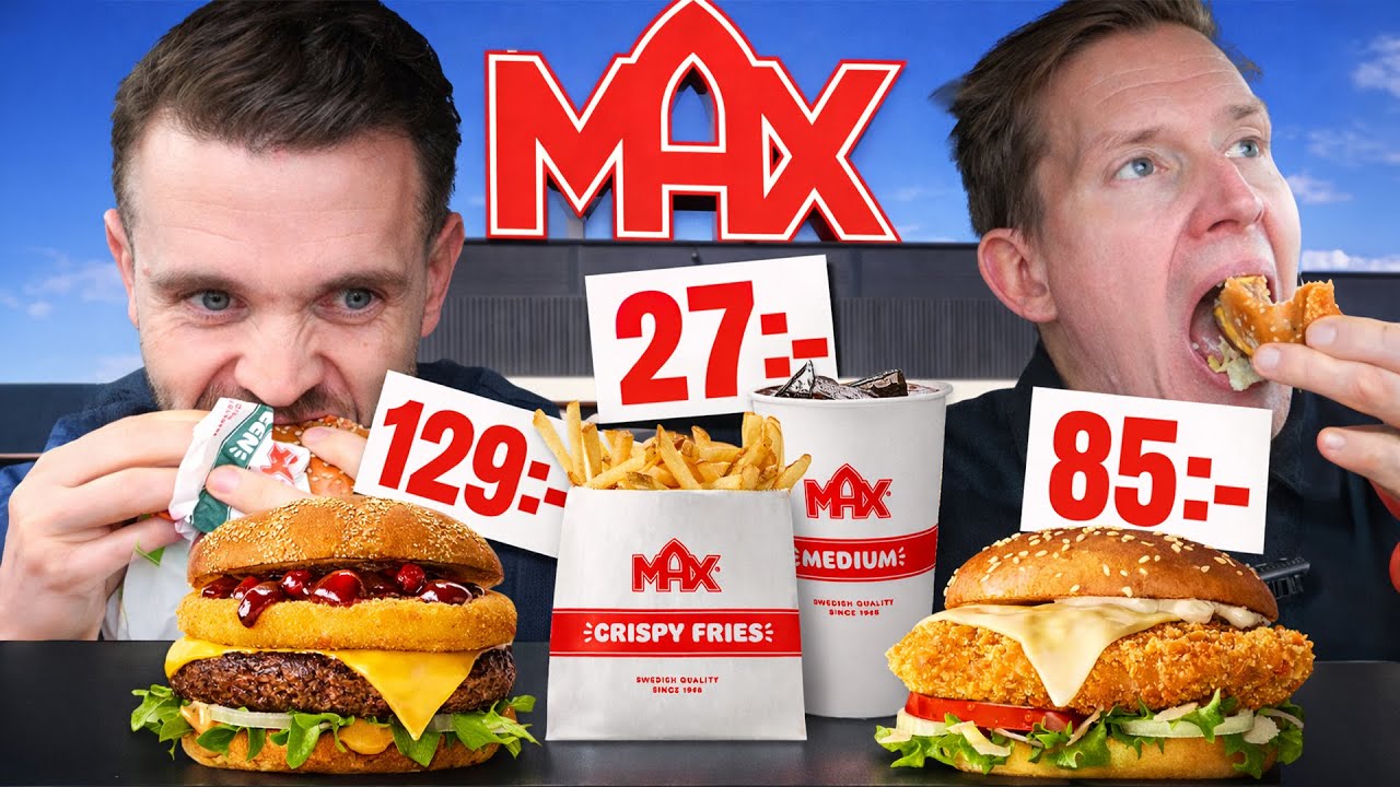Hur billigt är det egentligen att äta sig mätt på MAX?
