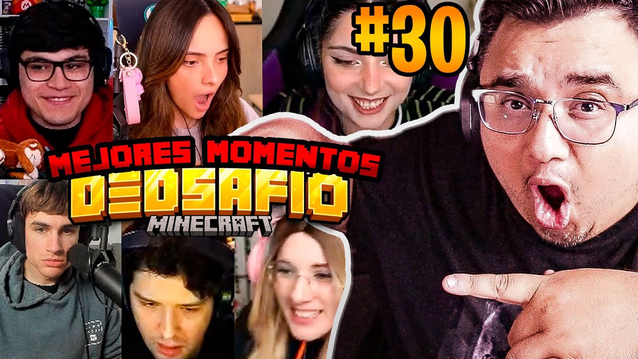 REACCIONANDO A MEJORES MOMENTOS EN DEDSAFIO MINECRAFT 3 DIA 30