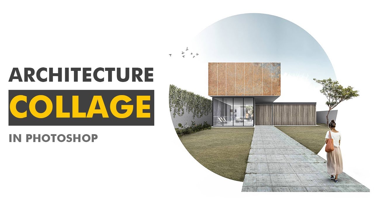 How to create an ARCHITECTURE COLLAGE ILLUSTRATION in PHOTOSHOP