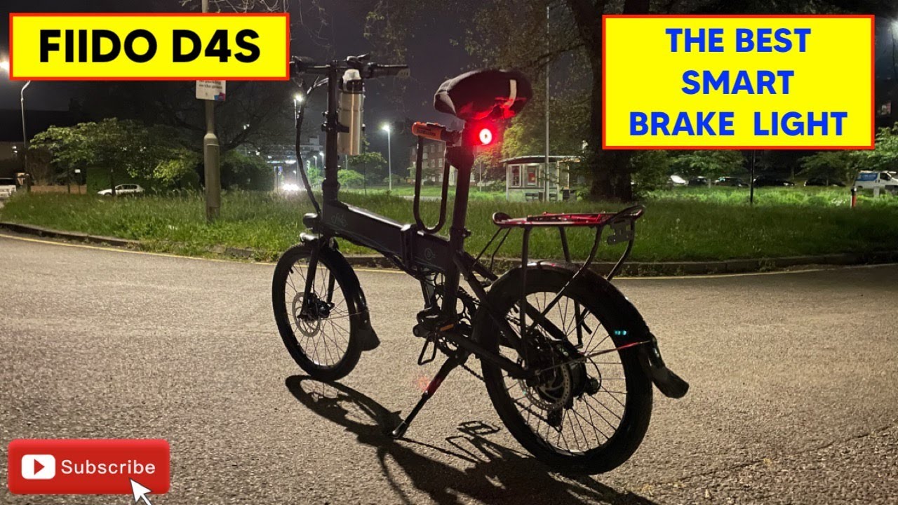 Fiido D4S Ebike Smart Brake Light Review - Best Tail Light