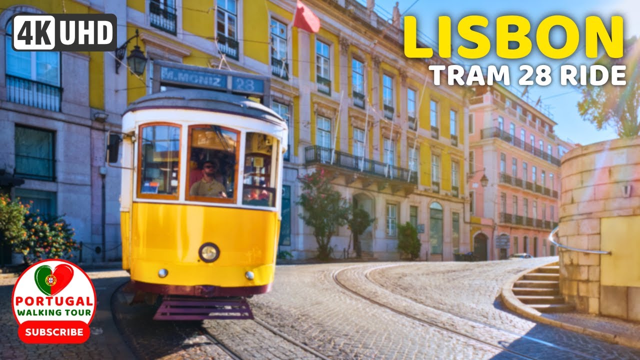 Lisbon Tram 28 Full Ride 🇵🇹 Campo Ourique to Martim Moniz | Iconic Portugal Tram Tour