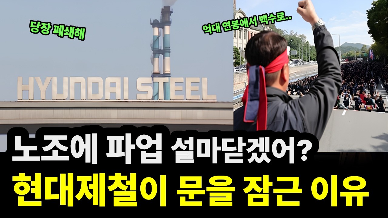 설마닫겠어? 귀족 노조의몰락...현대제철이 문을 잠근 충격적인 이유