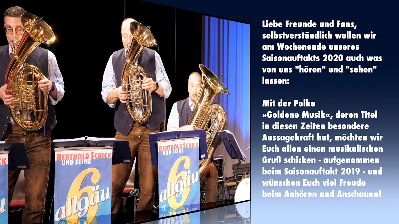 Berthold Schick und seine Allgäu 6 • Saisonauftakt 2019 in Rot • Goldene Musik