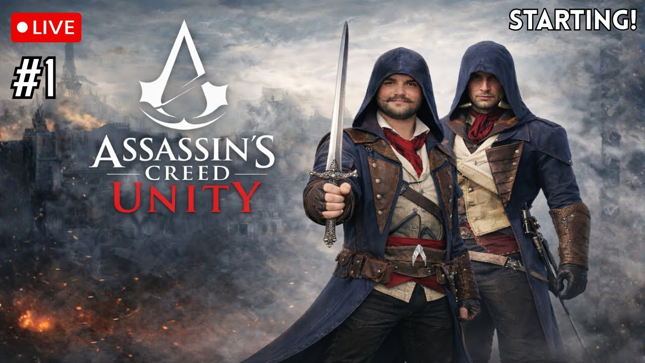 WELCOME TO A NEW JOURNEY ASSASSINS CREED UNITY EPISODE [#1] | LIVE PC GAMEPLAY | LIVE WITH@sydg77