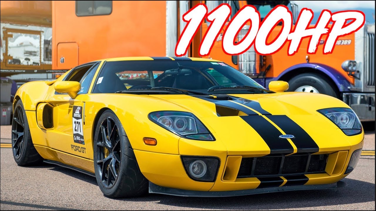 1100HP Ford GT Twin Turbo Ridealong - Top Speed Run!
