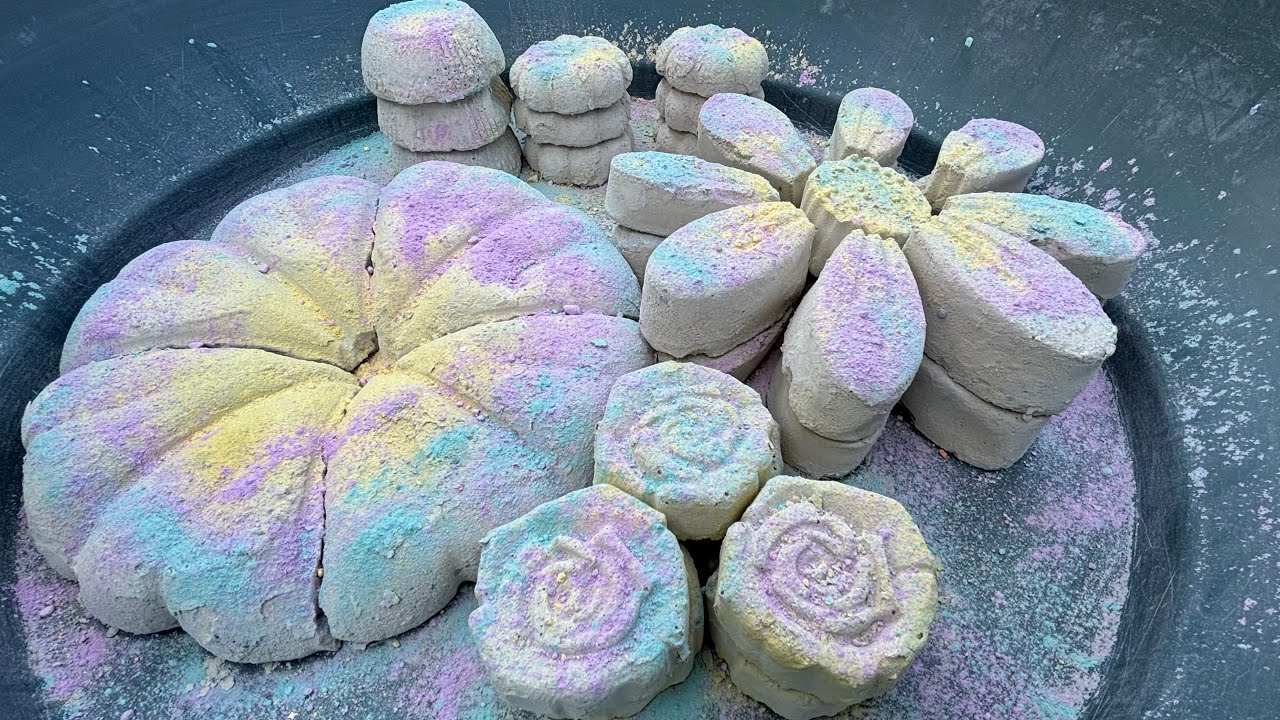 Plaster of Paris reforms crush 💛🩵💕POP reforms asmr 💕🩵💛