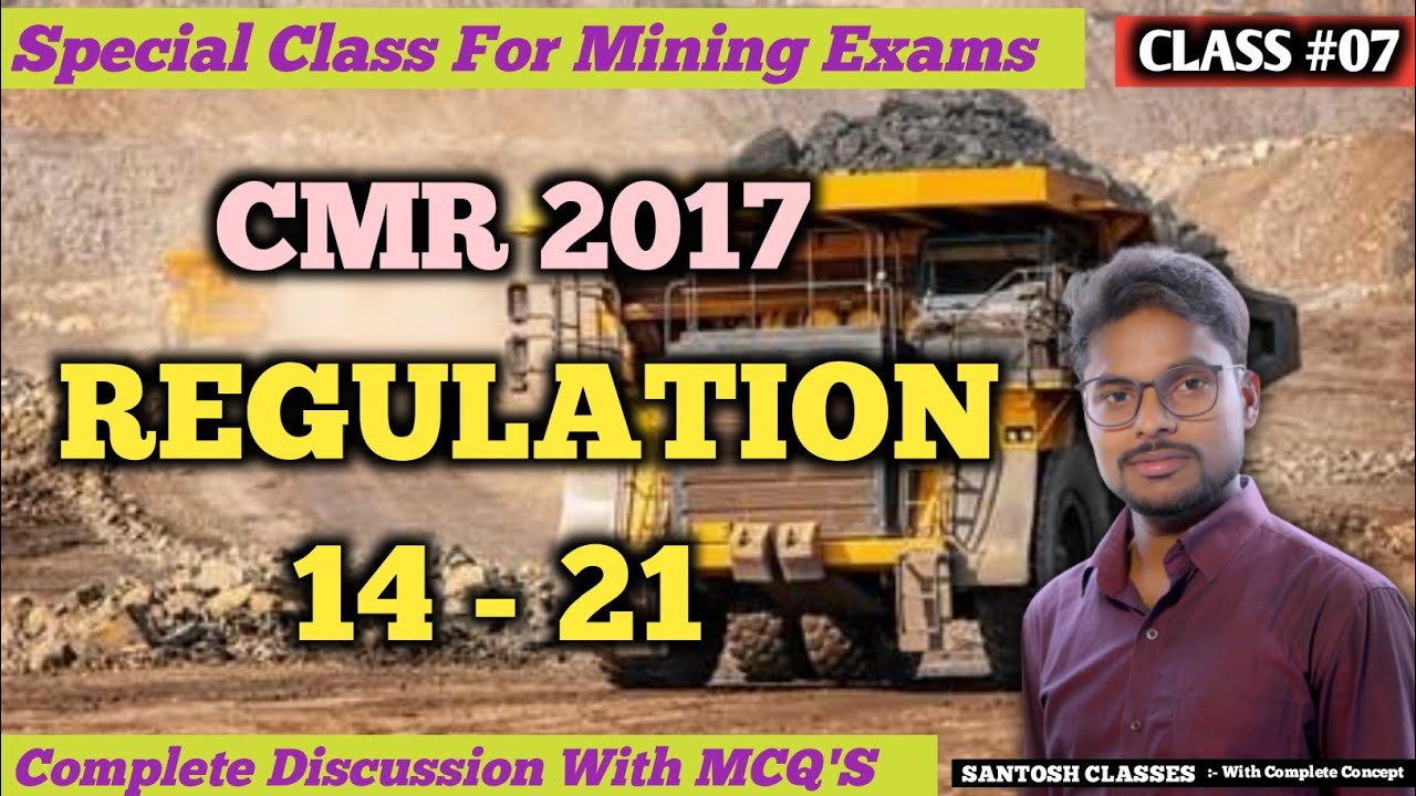 CMR 2017 || REGULATION 14 - 21|| ● CLASS #07 ● Complete Discussion with MCQ'S By SANTOSH SIR