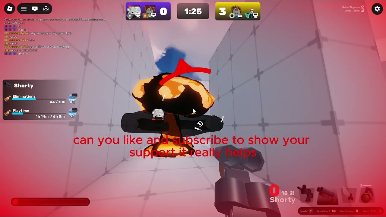 I encountered hackers in roblox rivals