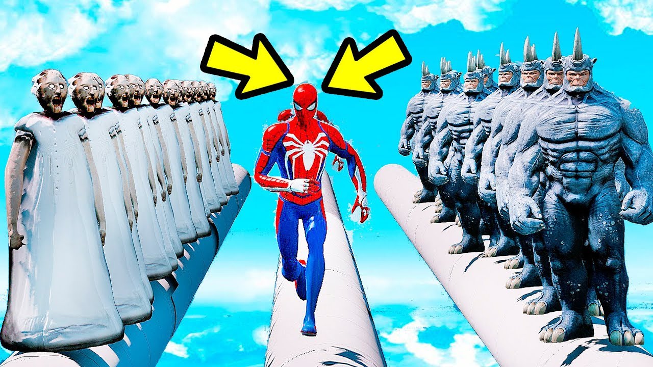 GRANNY ULTIMATE PARKOUR ANIMATRONICS COM HOMEM ARANHA! | GTA V Five Nights at Freddy's