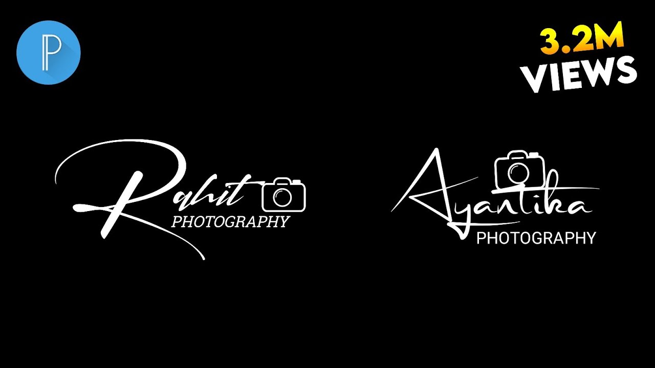 How to Make Stylish Signature Photography Logo || how to make photography logo || photography logo