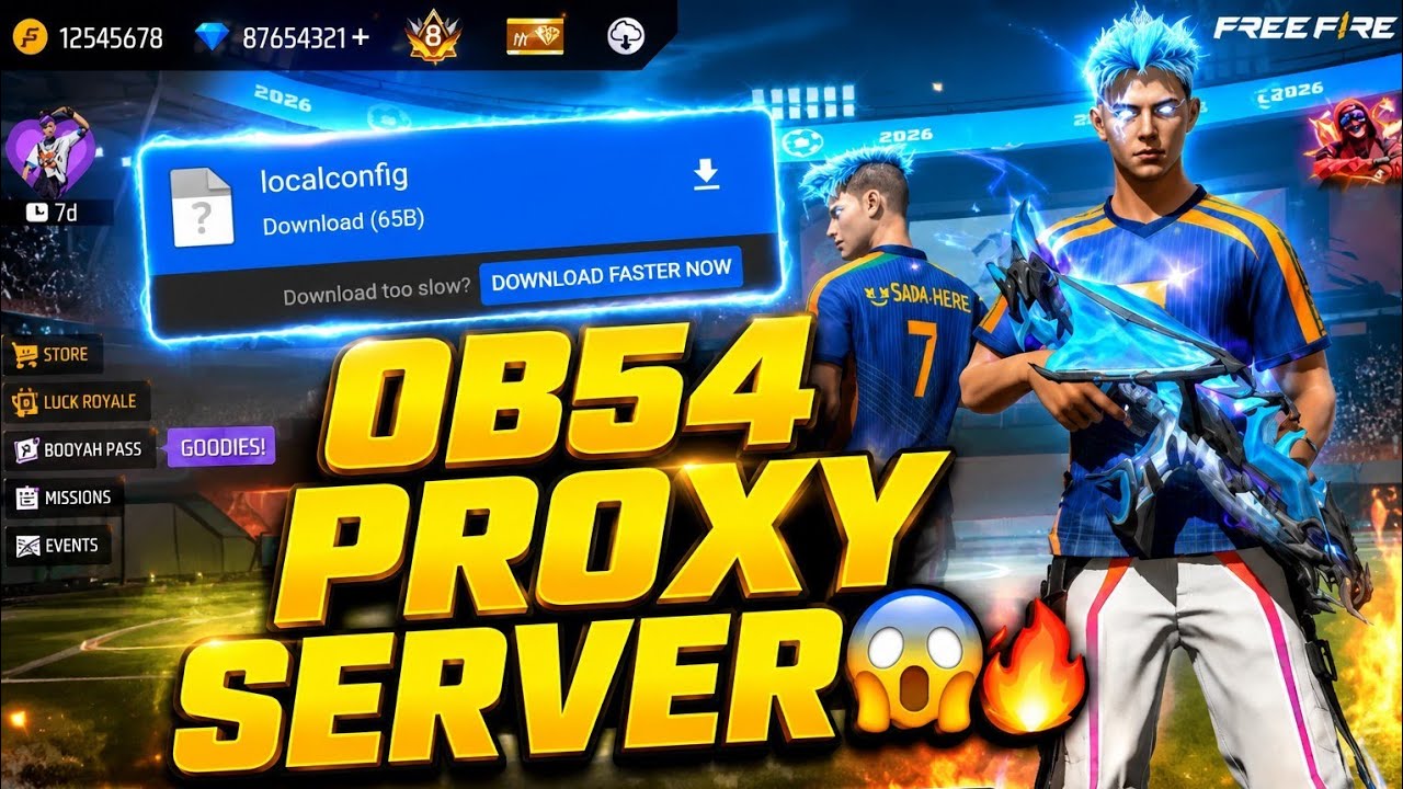 OB54 PROXY SERVER 😱 | DOWNLOAD LINK 🖇️🔥 | 100 % FREE & FAST 🤝